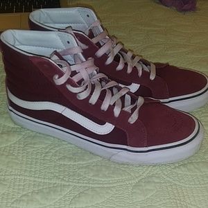 Maroon vans